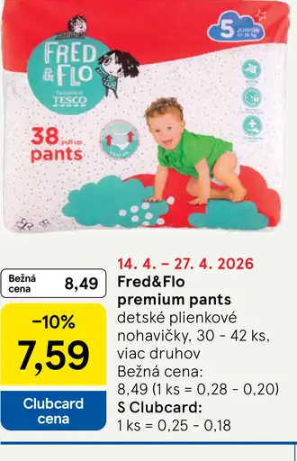 Fred&Flo premium pants detské plienkové nohavičky