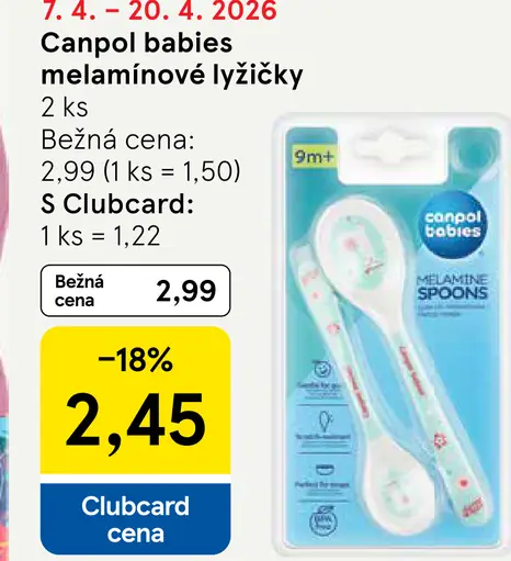 Canpol babies melamínové lyžičky