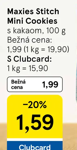 Maxies Stitch Mini Cookies s kakaom