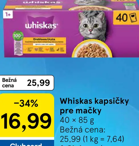 Whiskas Kapsičky pre mačky