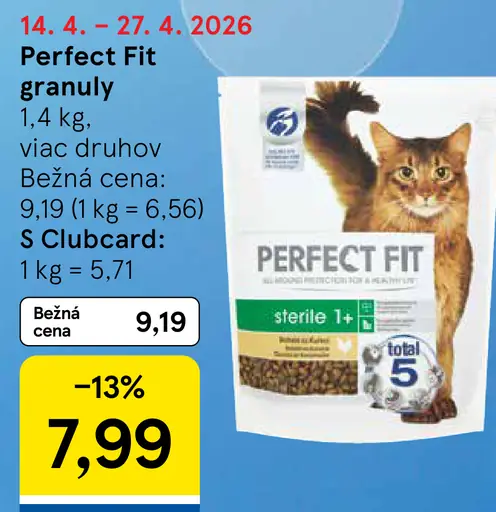 Perfect Fit granuly pre mačky