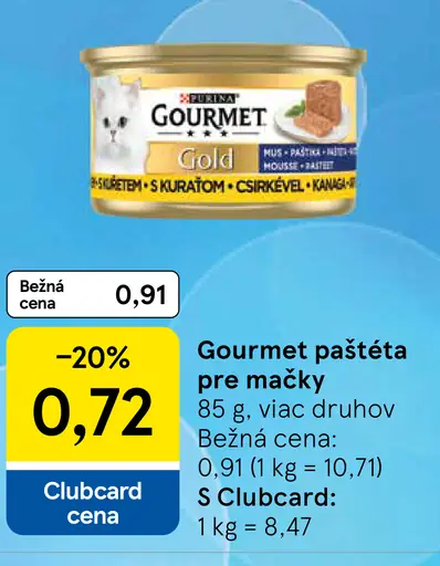 Gourmet Gold paštéta pre mačky