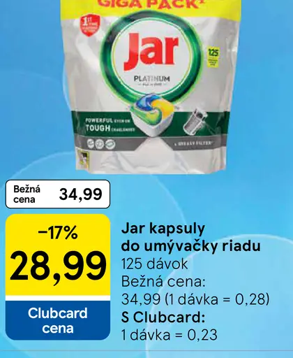 Jar kapsuly do umývačky riadu