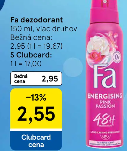 Fa dezodorant