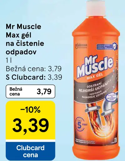 Mr. Muscle Max gél na čistenie odpadov