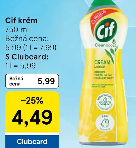 Cif krém čistiaci prostriedok