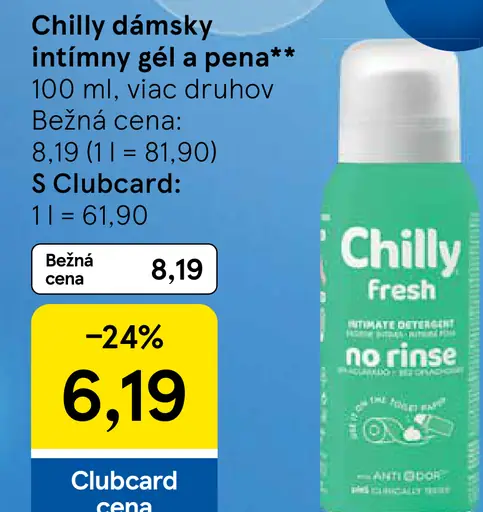 Chilly dámsky intimný gél a pena