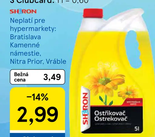 Sheron letná zmes do ostrekovačov