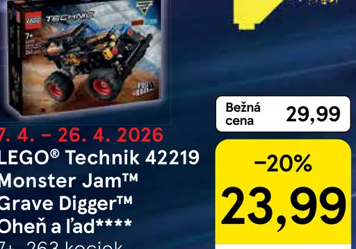 LEGO Technic 42129 Monster Jam Grave Digger Oheň a ľad