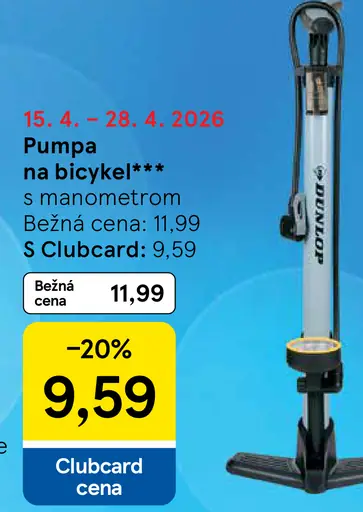 Pumpa na bicykel s manometrom