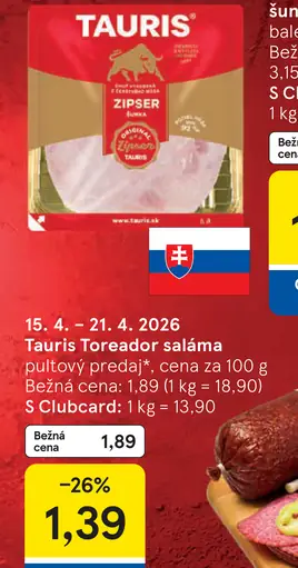 Tauris Toreador saláma