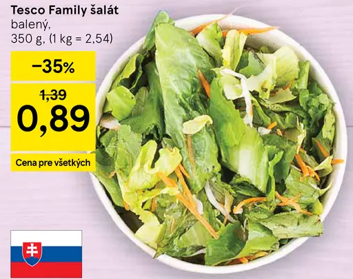 Tesco Family šalát
