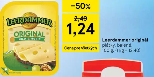 Leerdammer original plátky balené