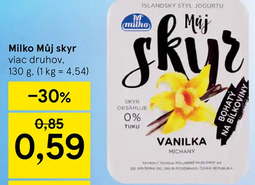 Milko Můj Skyr Vanilka