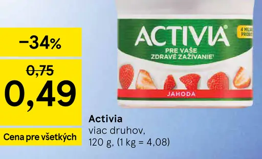Activia jogurt marhuľa