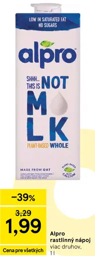 Alpro rastlinný nápoj