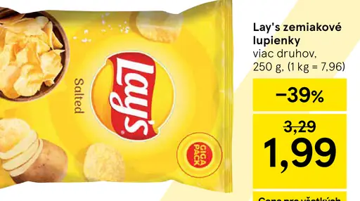 Lay's zemiakové lupienky