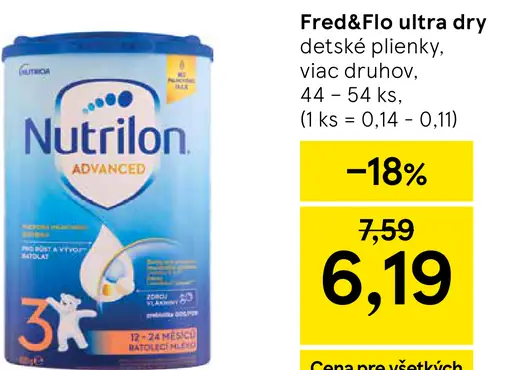 Fred&Flo ultra dry detské plienky