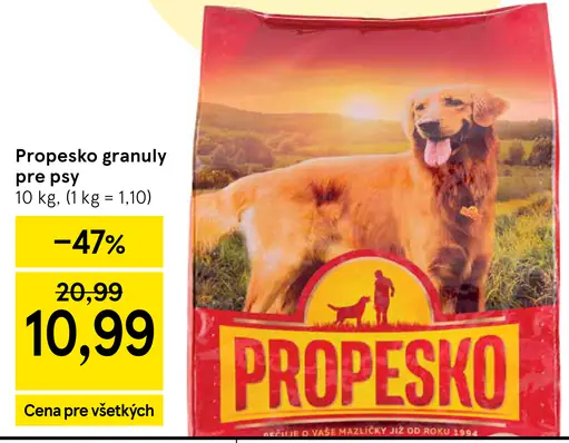 Propesko granuly pre psy