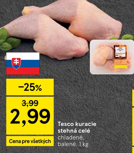 Tesco kurča chladené balené