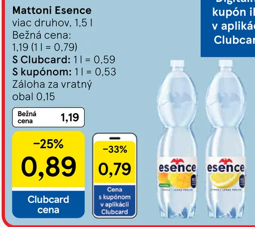 Mattoni Prírodná minerálna voda sýtená