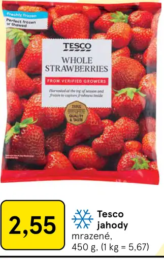 Tesco jahody mrazené