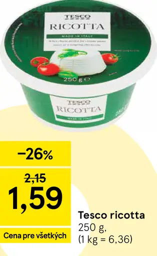 Tesco ricotta