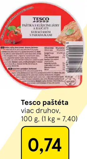 Tesco paštéta