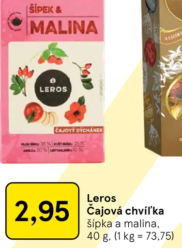 Leros Čajová chvíľka šípka a malina