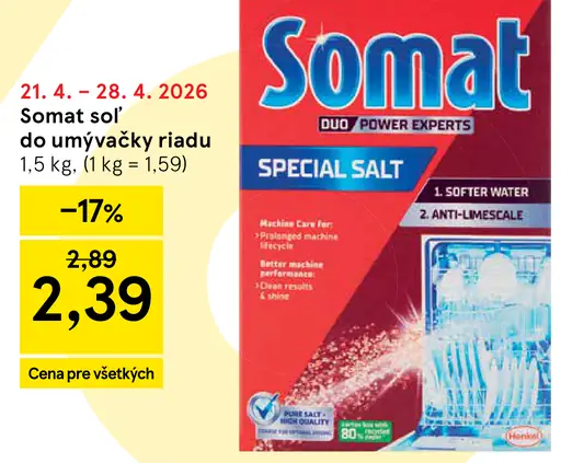 Somat Soľ do umývačky riadu