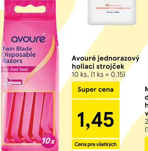Avoure jednorazový holiaci strojček Twin Blade Disposable Razors