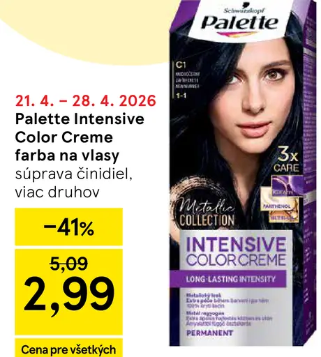 Palette Intensive Color Creme farba na vlasy nugát 6-65