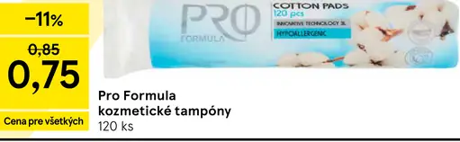 Pro Formula kozmetické tampóny Cotton Pads