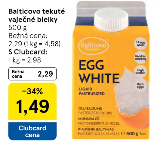 Balticovo tekuté vaječné bielky