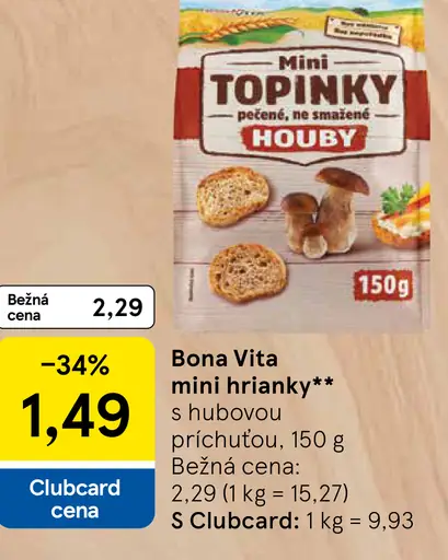 Bona Vita Mini topinky s hubovou príchuťou