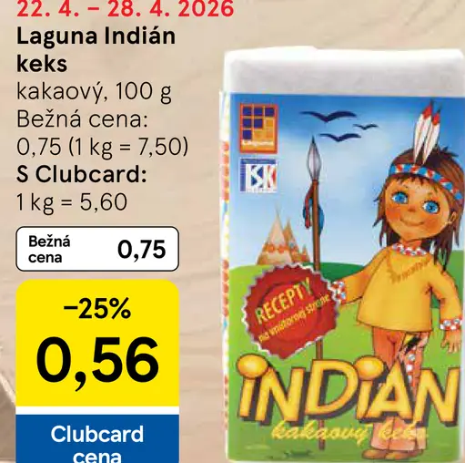 Laguna Indián kakaový keks