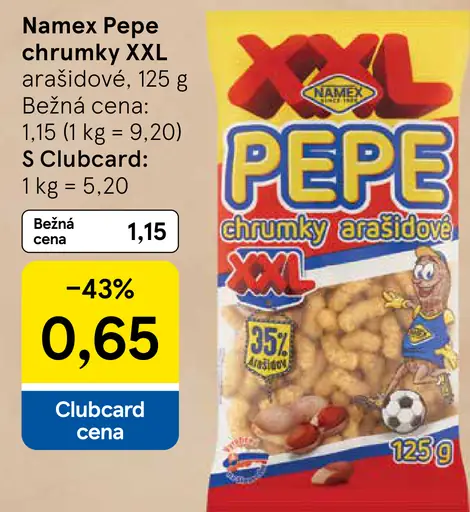 Namex Pepe chrumky XXL arašidové