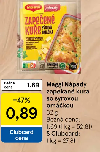 MAGGI Nápady Zapekané kura so syrovou omáčkou