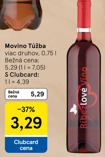 Movino túžba víno