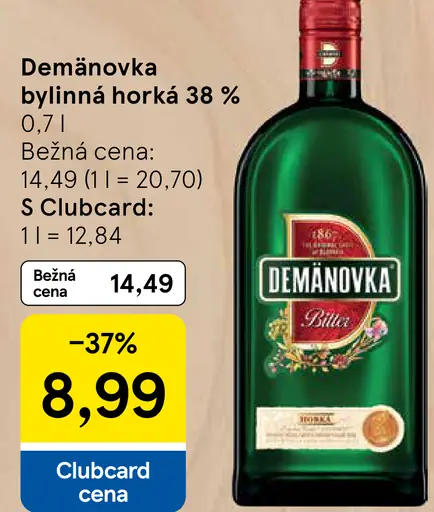Demänovka bylinná horká 38 %