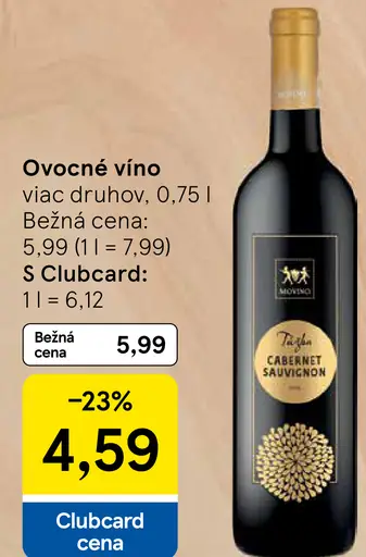 Ovocné víno rôzne druhy