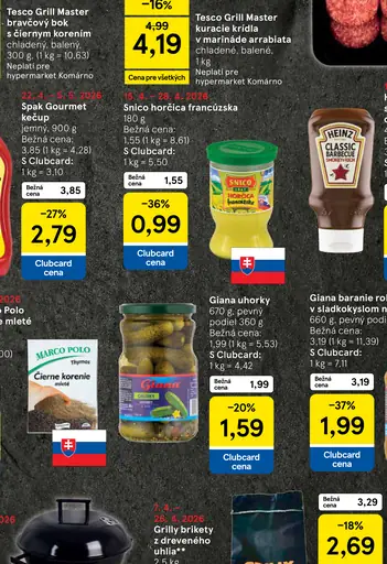 Tesco Grill Master bravčový bok s čiernym korením