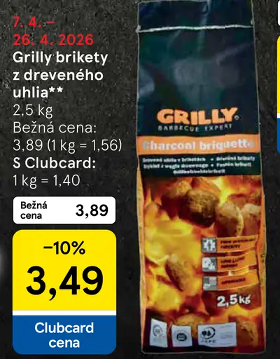 Grilly brikety z dreveného uhlia