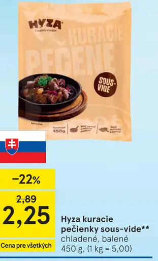 Hyza kuracie pečené sous-vide chladené, balené