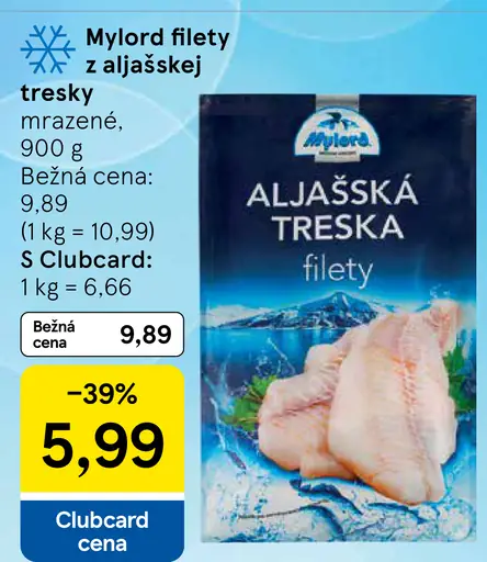 Mylord filety z aljašskej tresky mrazené