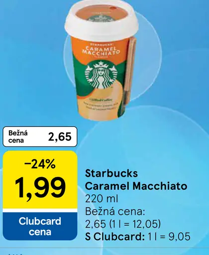 Starbucks Caramel Macchiato chladený kávový nápoj