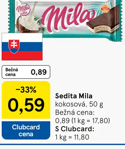 Sedita Mila kokosová oblátka