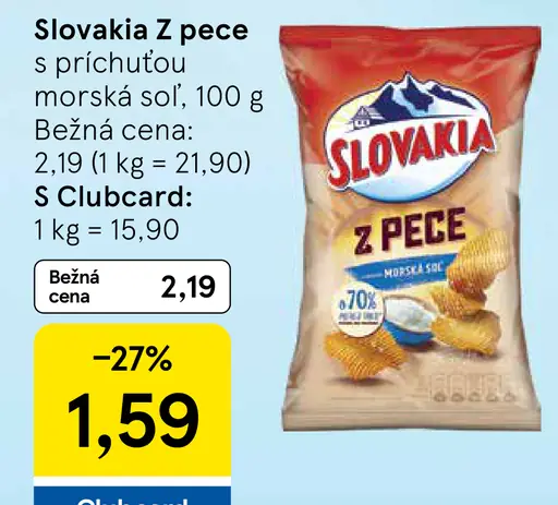 Slovakia Šošovicové chipsy morská soľ