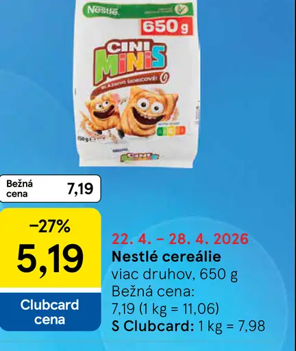 Cini Minis cereálie