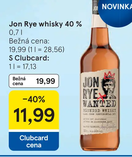 Jon Rye whisky 40 %